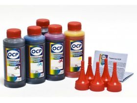 Комплект чернил OCP для картриджей CAN 7240 (BKP 235, BK/C/M/Y 135), 100 gr x 5