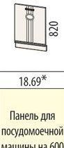 Панель для посудомоечной машины на 600