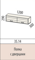 Полка с дверцами
