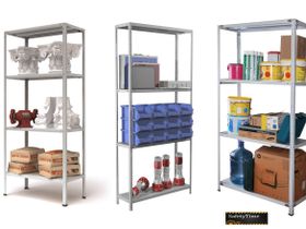 Стеллаж архивный металлический MS для офиса, дома, гаража (185/100х40/4)