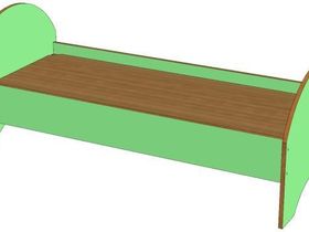 Кровать для детского сада ДСП