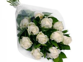 Букет из 11 белых роз
