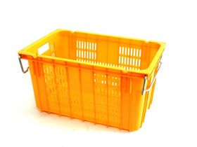 Ящик с мет. ручкой унив 560х360х300 42л (желтый)