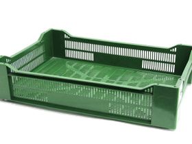 Ящик прямоугольный 600х400х135 перфорирован (зеленый)