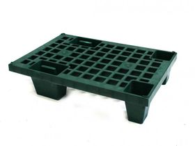 Паллет 600х400х130 мм ПЕРФОРированный на ножках (ЗЕЛЕНый)