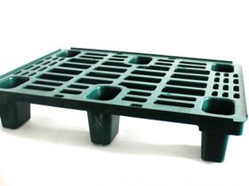 Паллет 800х600х155 ПЕРФОРированный на 6 ножках (ЗЕЛЕНЫЙ)