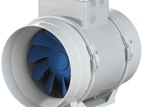 Вентилятор вытяжной, канальный, круглый Blauberg Turbo EC 100. Блауберг. ЕС двигатель с повышенной производительностью, сниженным потреблением и более высоким ресурсом