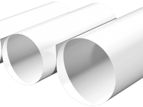 Воздуховод, труба, канал круглый ПВХ D100  L=0,5м