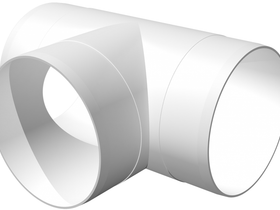 Тройник Т-образный для круглых воздуховодов пластик D100