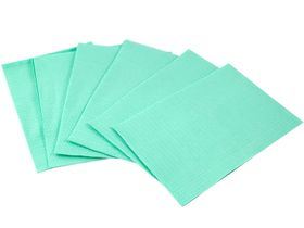 Салфетка-нагрудник JNB 33*45 см медицинская, 2-слойная (цвет зеленый), 500 шт/упаковка, Соединенное Королевство (JNB Estate LLP) 11084