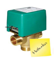 Трехходовой зональный клапан с возвратной пружиной 230В, 6 Вт, 20 сек., kVs12.6 м3/ч