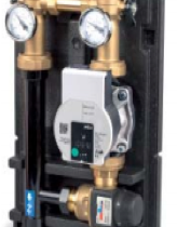 Термостатическая насосная группа Bvi DN25 с фиксированной температурой смешивания (20 — 55 °С), Wilo RS 25/6