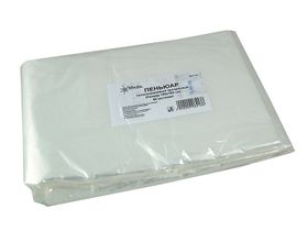 Пеньюар 100*160 см марка "White Line", полиэтилен, 50 шт/упаковка, Россия (ООО "Белая линия")