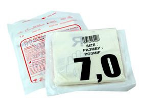 Перчатки SFM хирургические латексные стерильные (анатомической формы неопудренные (PF) текстурированные), размер №7 (M), 50 пар/упаковка, Германия (SFM Hospital Products GmbH)