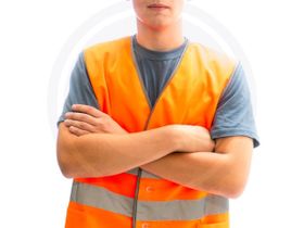 Жилет сигнальный на пуговицах с карманами