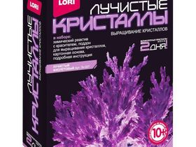 Набор для выращивания кристаллов Lori "Лучистый фиолетовый", от 10-ти лет
