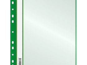 Папка с 10 вкладышами OfficeSpace, с перфорацией, 160 мкм, зеленая