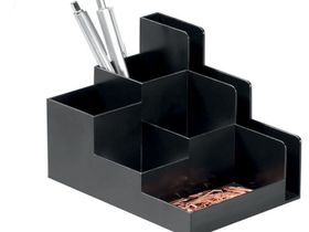 Настольная подставка Durable "Optimo", 6 отделений, антрацит