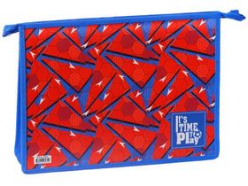 Папка для тетрадей 2 отделения, А4, ArtSpace "Time to play", пластик, на молнии