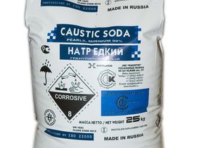 Каустическая сода, каустик, щелочь, натр едкий, NaOH (мешок 25 кг)