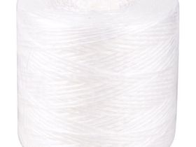 Шпагат полипропиленовый, 1600текс, 625м, 1кг, белый, бобина