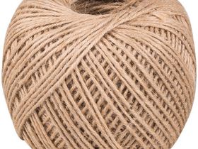 Шпагат джутовый, полированный, 1200текс, 4 нити, 150м, 0,18кг, бобина