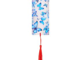 Закладка для книг 3D с линейкой, 150*55мм, ArtSpace "Blue butterflies", декоративный шнурок