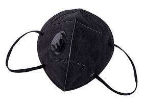 Респиратор защитный с клапаном, цвет черный, в индивидуальной упаковке, Китай