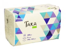 Салфетки бумажные Taka Home серия "Geometria" двухслойные, 200 шт/упаковка, Китай ("Shenzhen Telling Commodity Co., Ltd") 504680