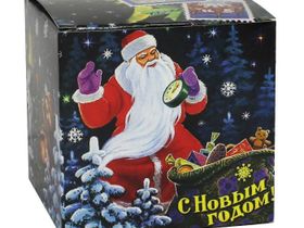 Коробка для кружки [10*10*10] "Зимняя сказка"