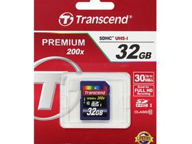 Память SD Memory Card  32Gb [SDHC] Transcend class 10 UHS-1 Premium