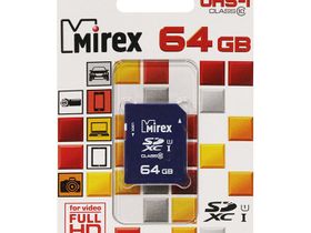 Память SD Memory Card  64GB [SDXC] Mirex class 10 UHS-I