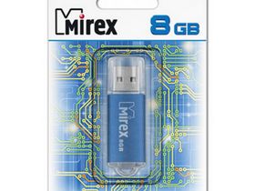 Память USB2.0 Flash DRIVE  8Gb [Mirex Unit] Aqua