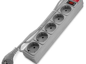 Сетевой фильтр Союз [5 розеток, 3 метра] Grey
