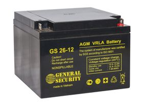 Аккумулятор 12В 26Ач  GS/LEOCH