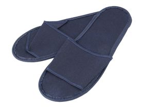 Тапочки с открытым мысом из нетканного материала спанбонда "Эконом" синие, в упаковке 10 пар, Россия ( Фабрика № 1) М-2