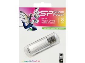 Память USB2.0 Flash DRIVE  8Gb [Silicon Power Ultima II I-Series] Silver
