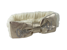 Повязка для волос махровая, цвет молочный, Китай