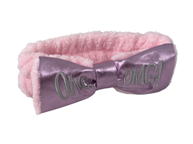 Повязка для волос махровая, цвет розовый, Китай