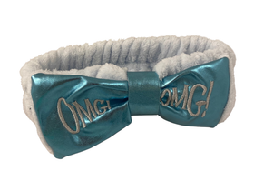 Повязка для волос махровая, цвет голубой, Китай