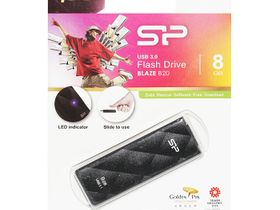 Память USB3.0 Flash DRIVE  8Gb [Silicon Power Blaze B20] Black