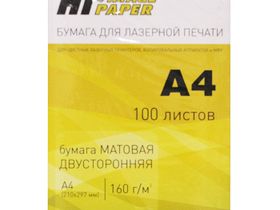 Фотобумага [А4/160г/100л] Hi-Image мат/мат для лазерной печати