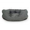 Лежанка овальная = 55*42*15см меланж темно-серый Вариант