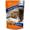 КэтЛанч/Cat Lunch пауч корм для кошек Мясное ассорти в желе = 85г*24