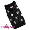 Джемпер для собак р14-16, спинка = 36см черный с капюшоном Formydogs