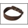 Ошейник кожаный для левретки таксы прошитый двойной(спилок) = 25-32см Каскад