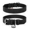 Ошейник для собак из искусст. кожи WAUDOG Eco с QR паспортом = 15мм*27-36см черный Коллар/Collar