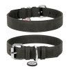 Ошейник для собак из искусст. кожи WAUDOG Eco с QR паспортом = 20мм*30-39см серый Коллар/Collar