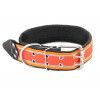 Ошейник для собак синтетический ECO Колибри = 30мм на фетре укороченный 40-52см красный Дарэлл