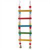 Игрушка для птиц Лестница из бусин цветная 5 ступеней = 7*2*25см дерево PetStandArt